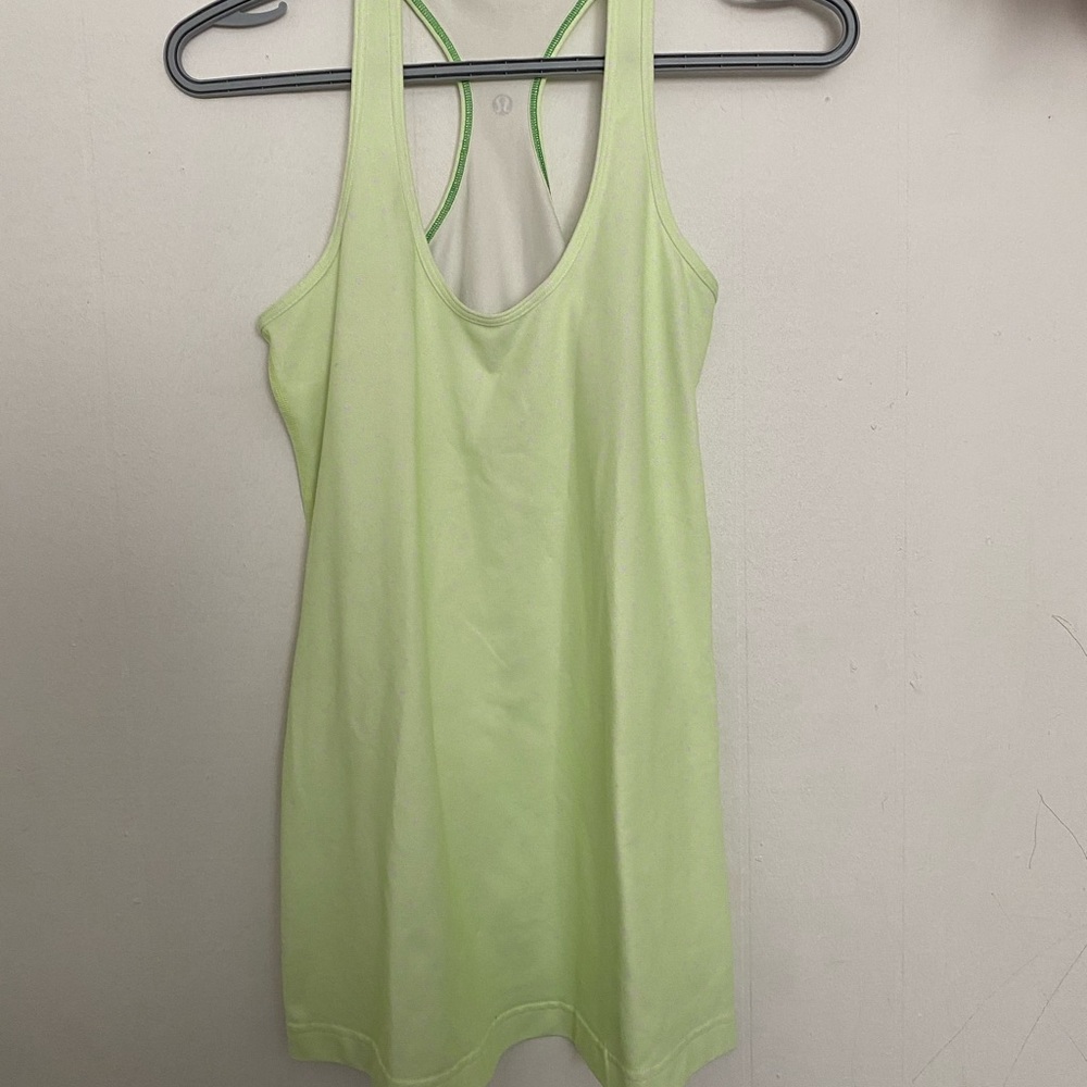 Lululemon lime yellow size 10 tank